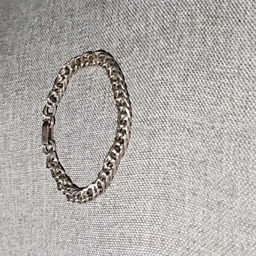 Silver tone bracelet